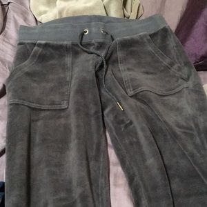 Grey juicy couture velour track sweatpants
